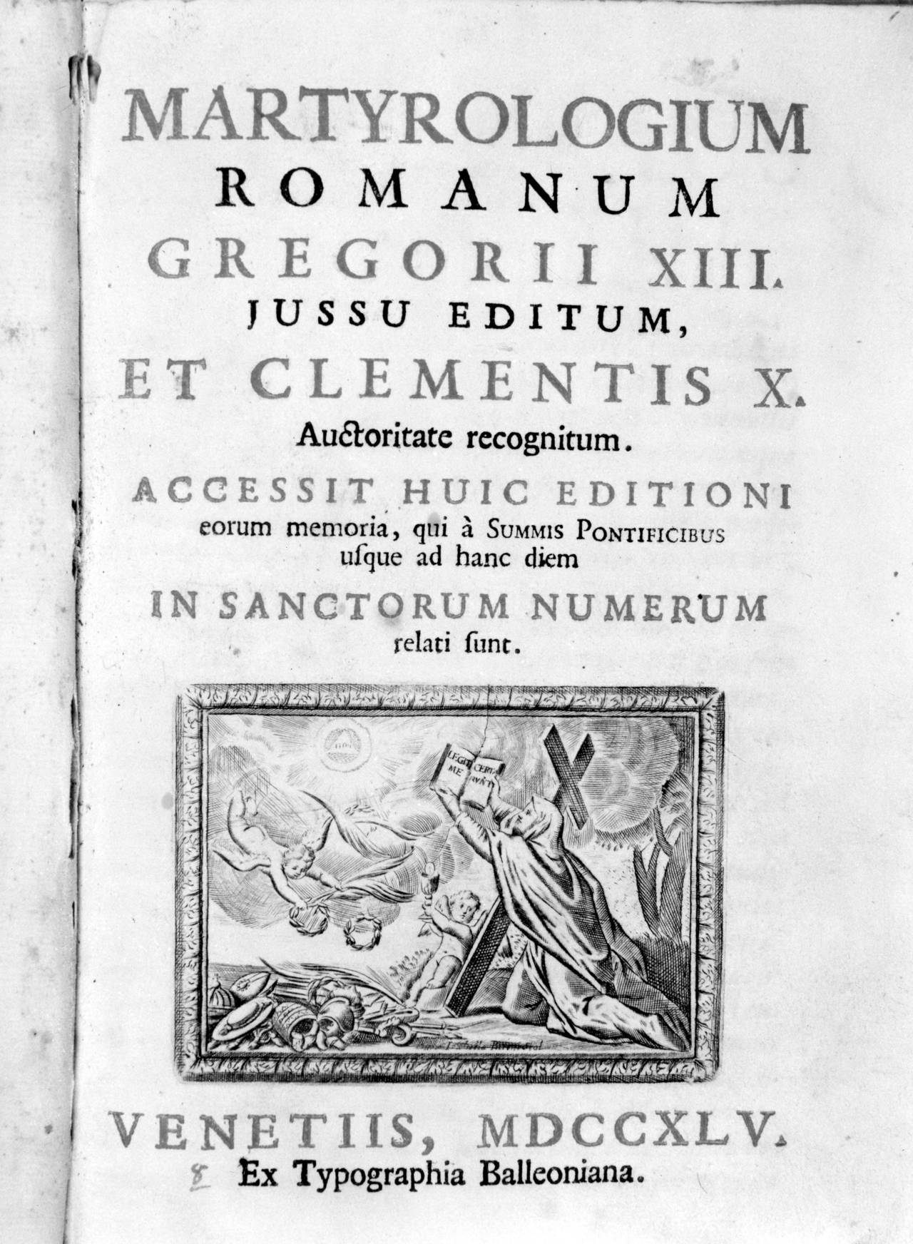 Virtù Teologali: Fede (stampa) di Piccini Elisabetta detta Suor Isabella (XVIII)