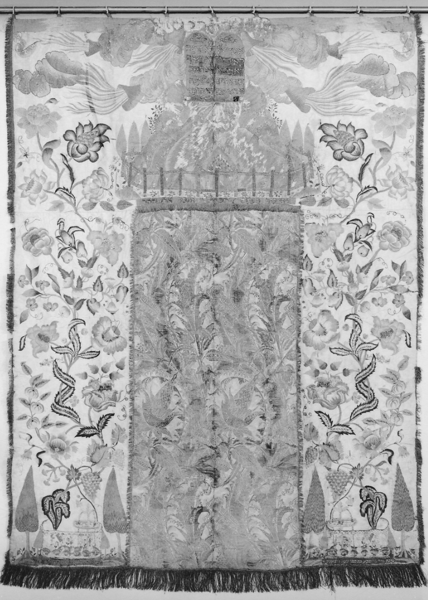 parokhet, opera isolata - manifattura francese, manifattura italiana, Ambito ebraico (inizio XVIII)