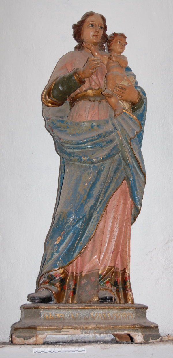 Beata vergine di valverde, madonna con bambino (scultura - scultura lignea policroma)