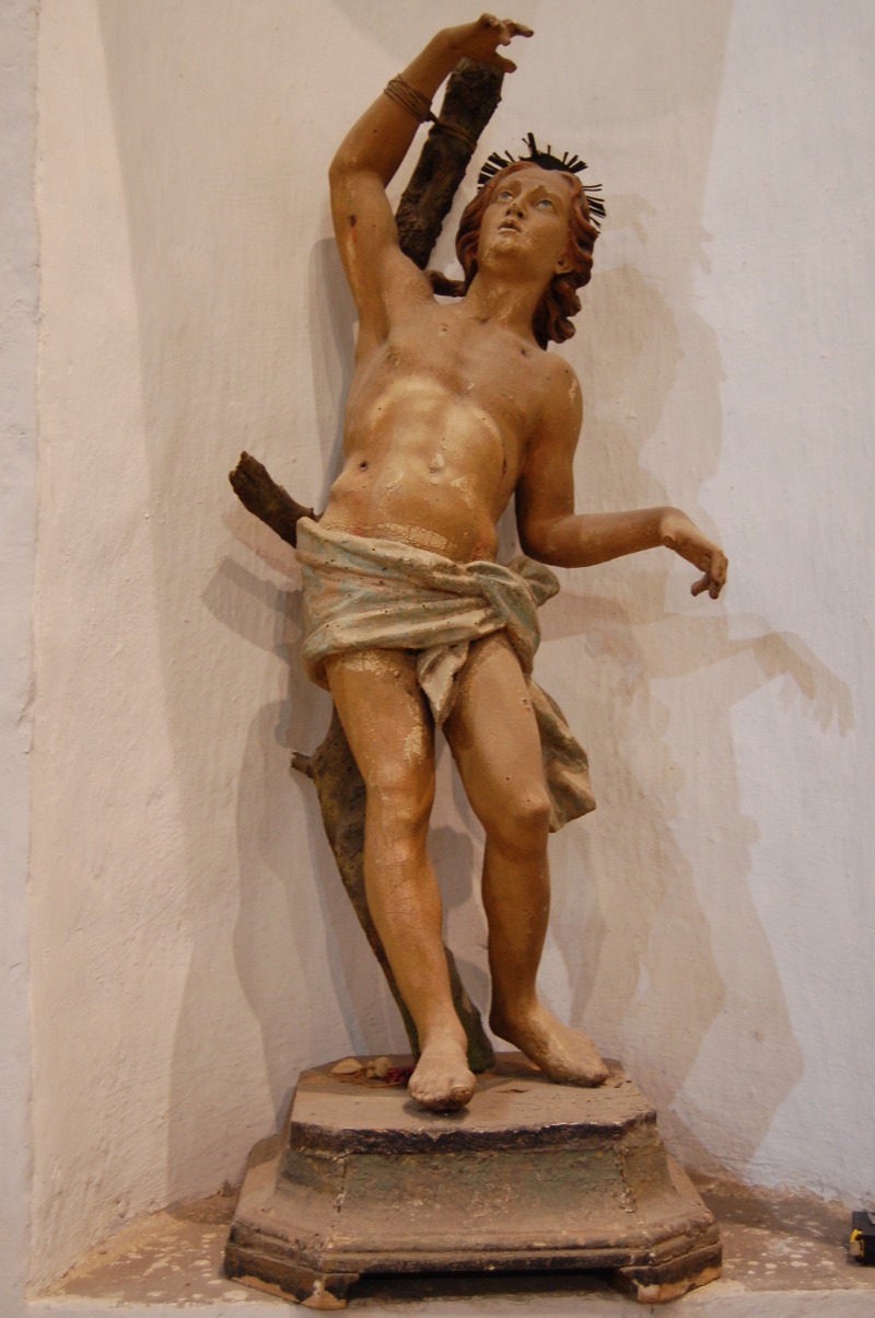San sebastiano, san sebastiano (scultura - scultura lignea policroma)