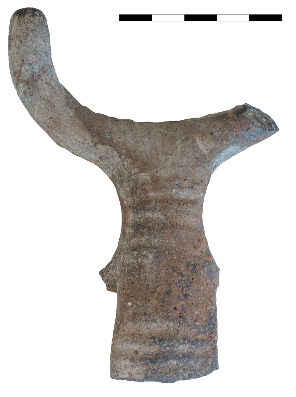 recipiente/ ansa, a nastro con sopraelevazione cornuta (età del bronzo recente-finale)