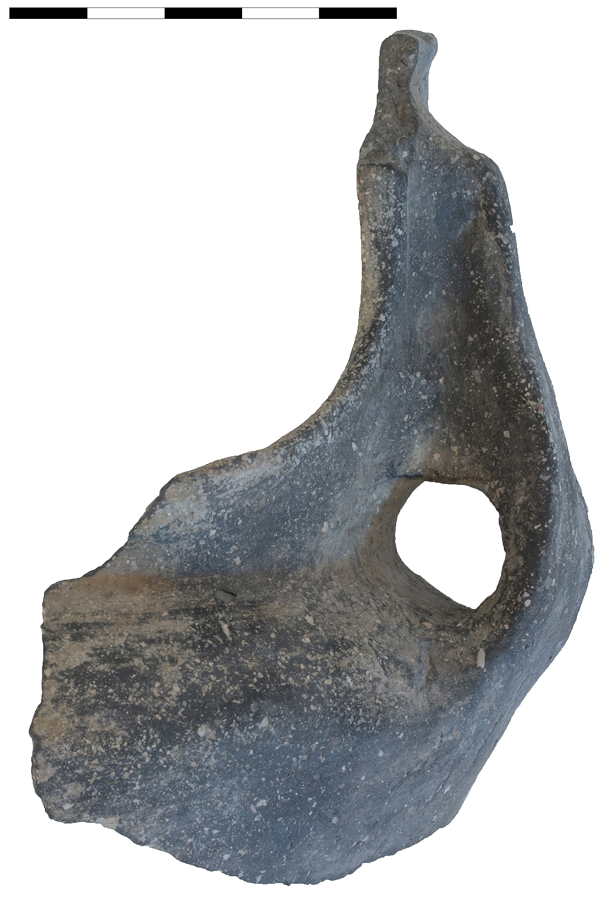 ciotola/ carenata, orlo, parete, ansa (età del bronzo recente-finale)