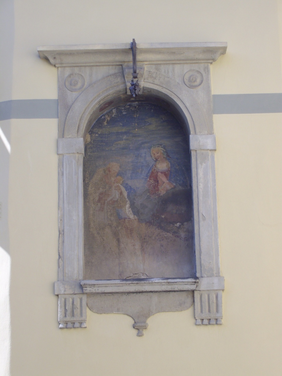 apparizione della Madonna col Bambino a un santo francescano (tabernacolo) - produzione fiorentina, ambito fiorentino (prima metà sec. XVII, sec. XVII)