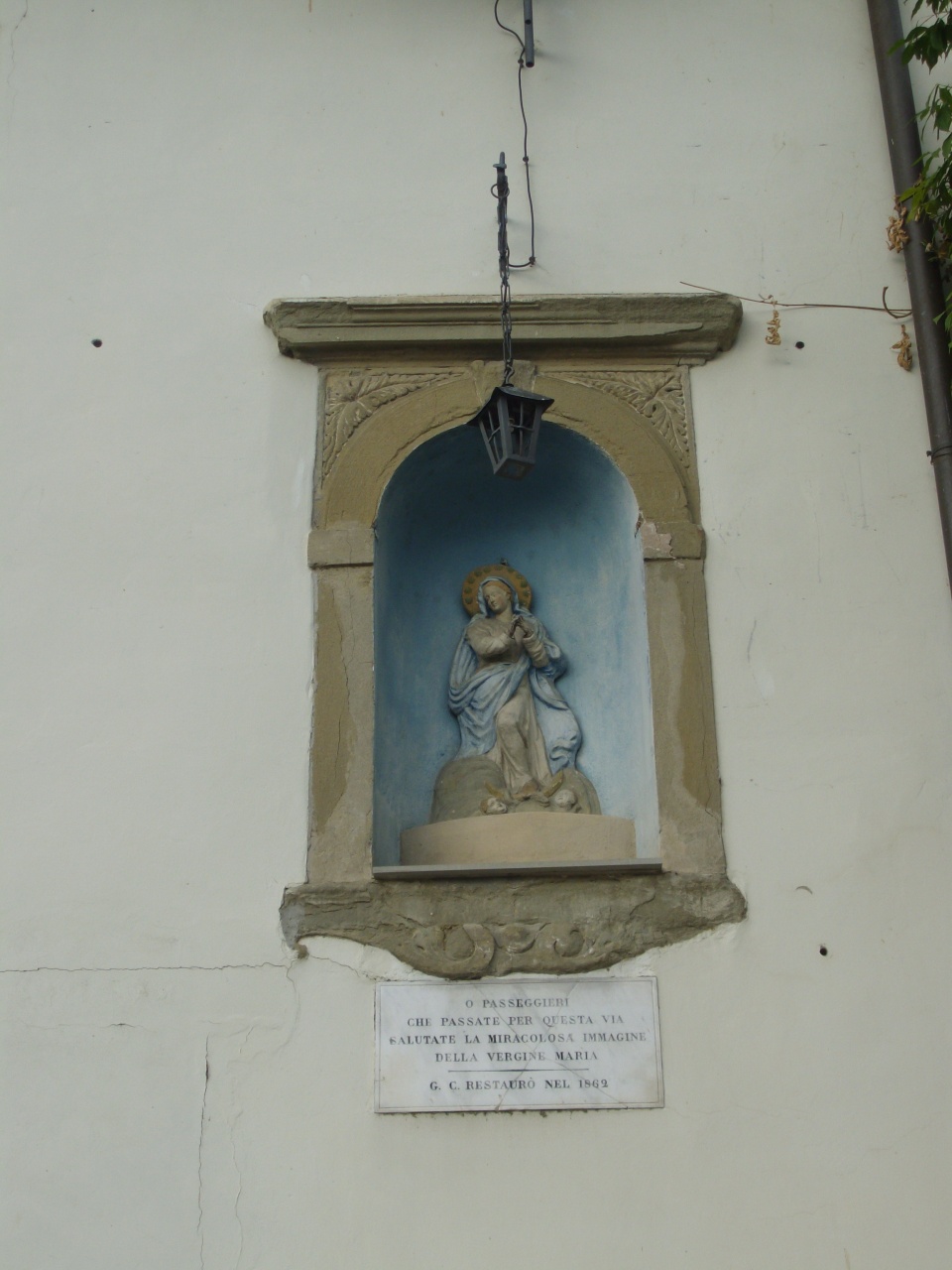 Immacolata Concezione (tabernacolo) - produzione fiorentina, manifattura fiorentina (terzo quarto sec. XVIII, sec. XIX)