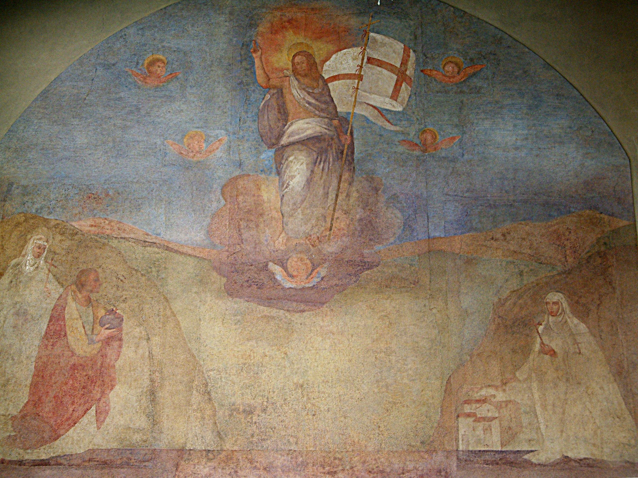Apparizione di Cristo risorto a suor Domenica del Paradiso (tabernacolo) di Fei Alessandro detto Alessandro del Barbiere (seconda metà sec. XVI)