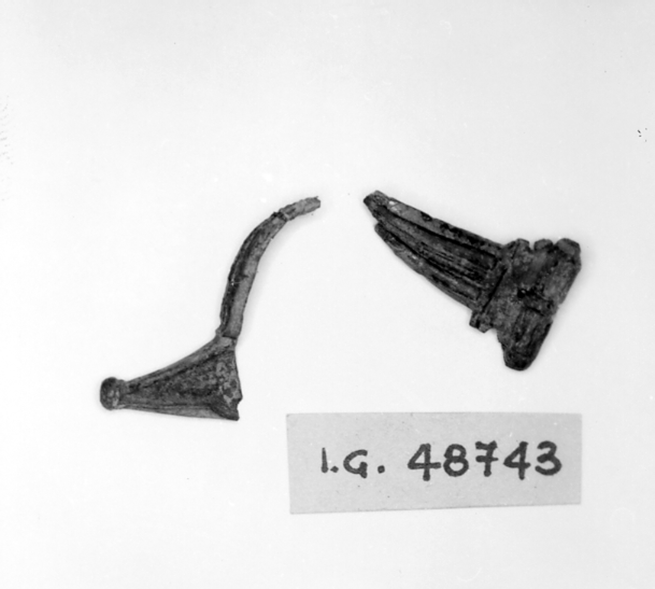 fibula/ frammento, fibula Aucissa - romano (sec. I d.C)