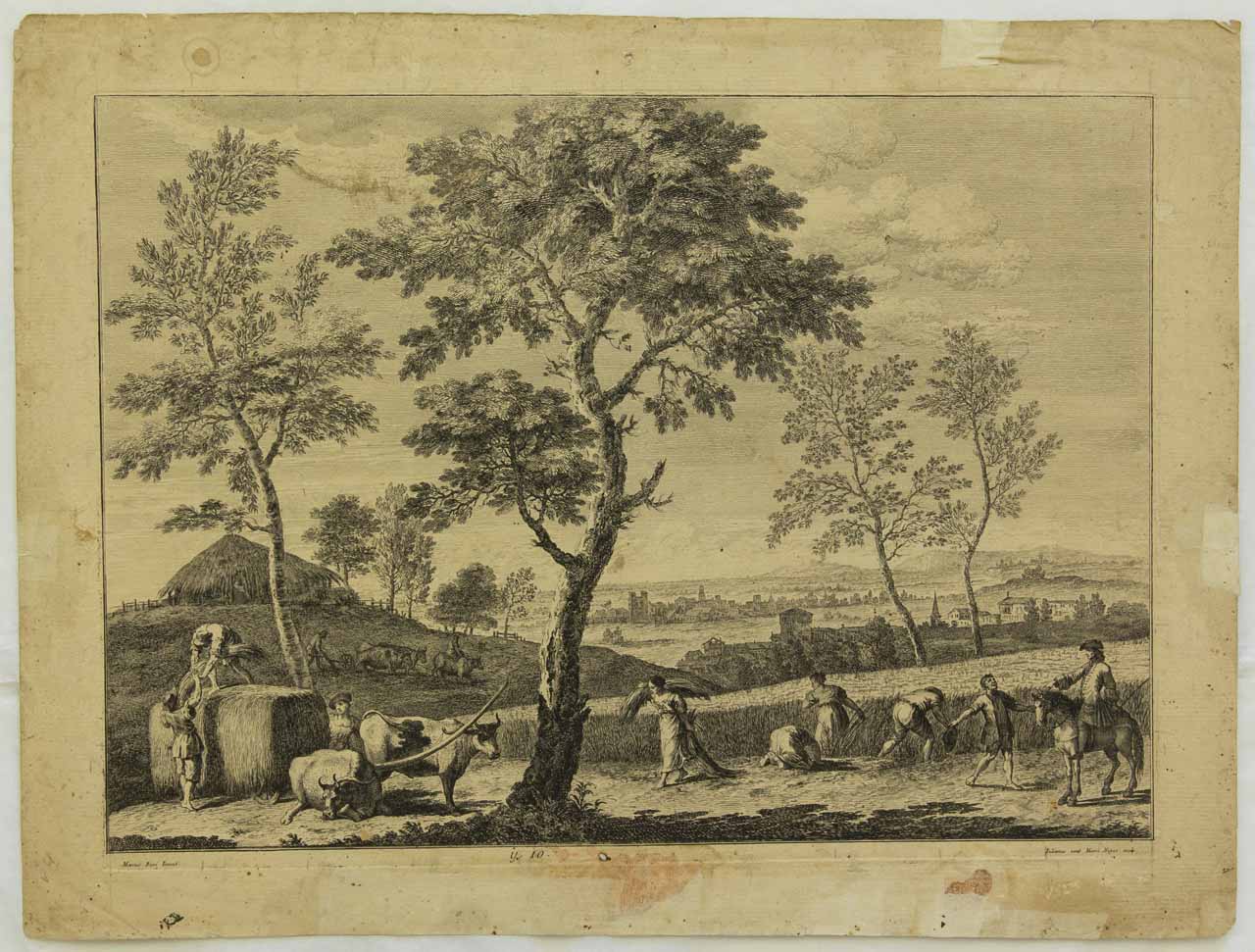 paesaggio d'invenzione (stampa, serie) di Giampiccoli Giuliano, Ricci Marco - ambito veneto (XVIII)