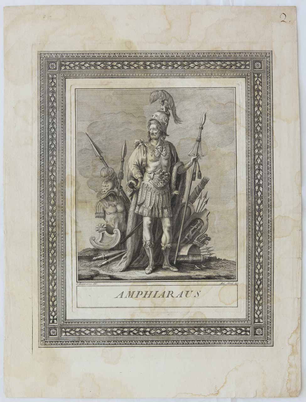 Amphiaraus, Amphiaraus (stampa, elemento d'insieme) di Sandi Antonio, Guarana Jacopo - ambito veneto (ultimo quarto XVIII)