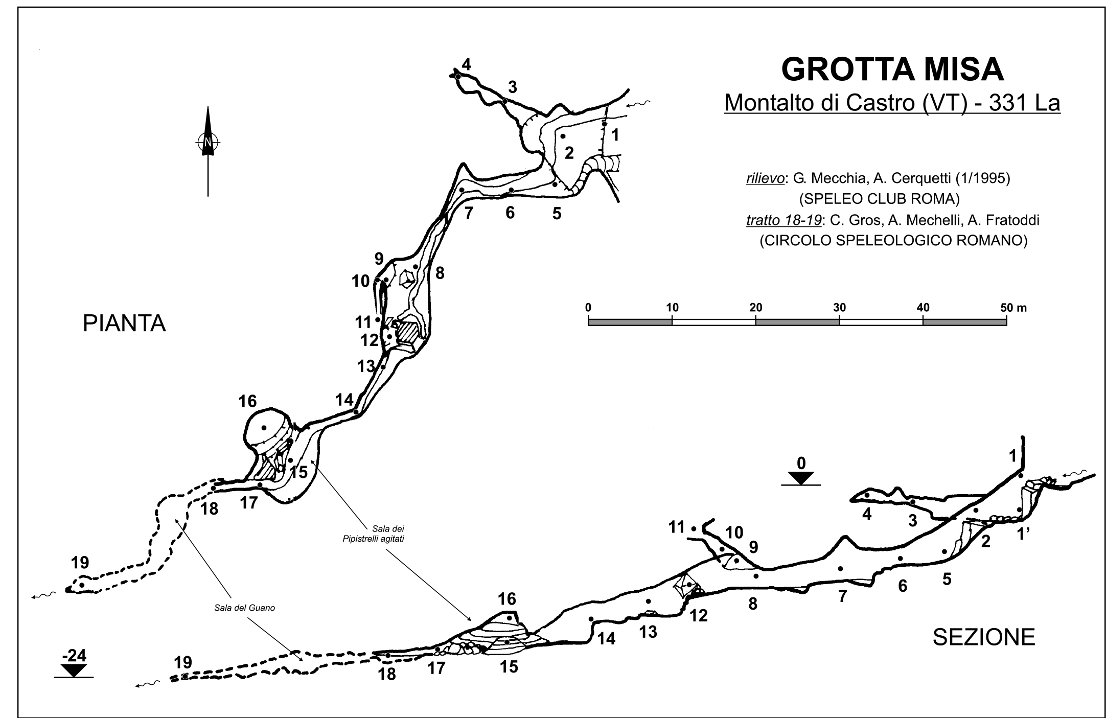 GROTTA MISA (cavità naturale, area ad uso funerario) - Ischia di Castro (VT)  (Età del Bronzo medio)