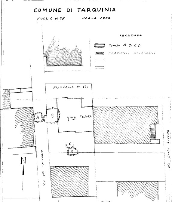 Gruppo di tombe loc. RIPAGRETTA (necropoli, area ad uso funerario) - Tarquinia (VT)  (III sec. a.C./ II sec. a.C)