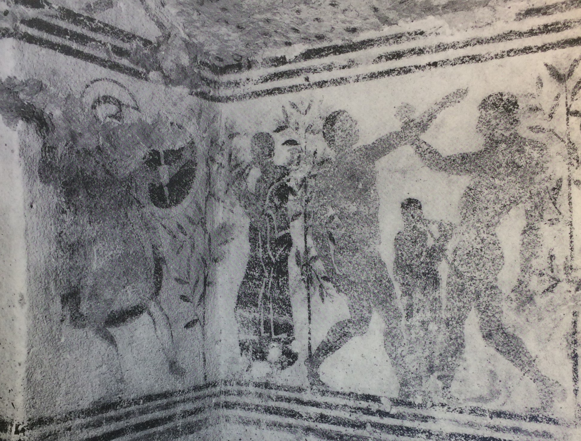 TOMBA DEL GUERRIERO - Calvario (tomba a camera ipogea, area ad uso funerario) - Tarquinia (VT)  (fine V a.C)