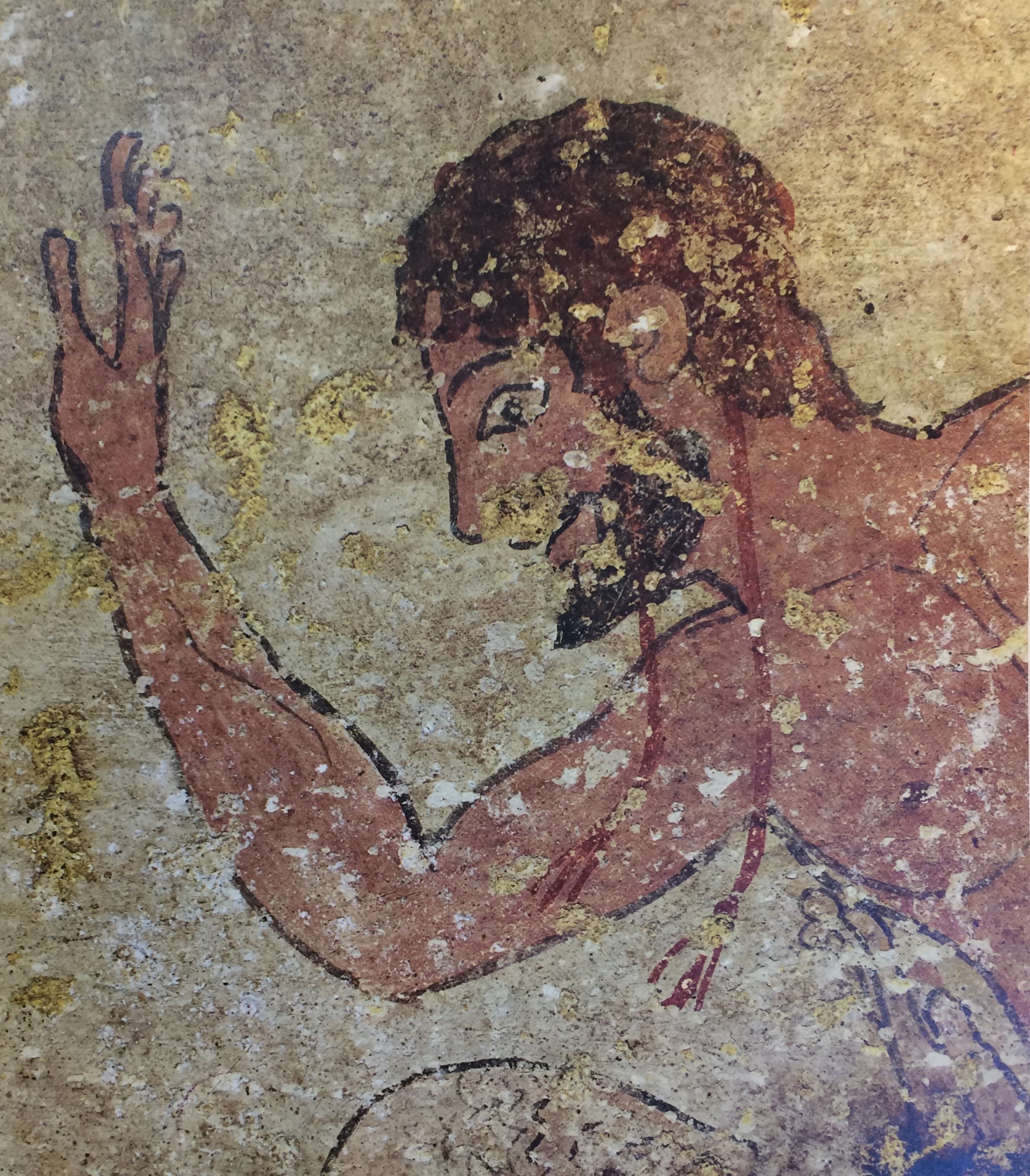 TOMBA DELLA FUSTIGAZIONE - Calvario (tomba a camera ipogea, area ad uso funerario) - Tarquinia (VT)  (fine/ inizio VI sec. a.C./ V sec. a.C)