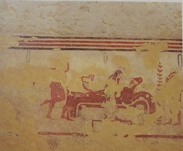 TOMBA DEL MORTO - Calvario (tomba a camera ipogea, area ad uso funerario) - Tarquinia (VT)  (fine VI a.C)