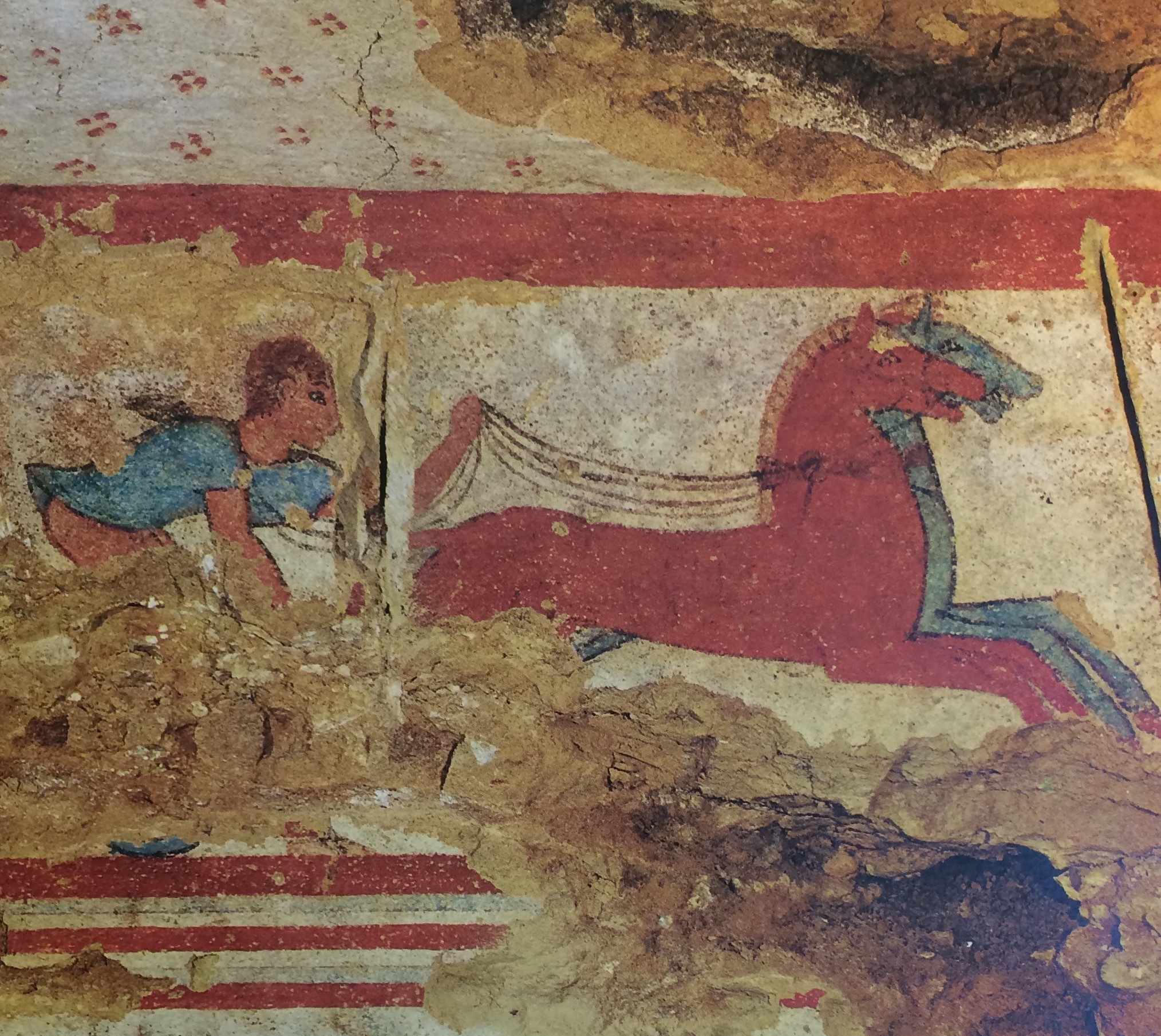 TOMBA DEL MAESTRO DELLE OLIMPIADI (tomba a camera ipogea, area ad uso funerario) - Tarquinia (VT)  (ultimo quarto VI a.C)