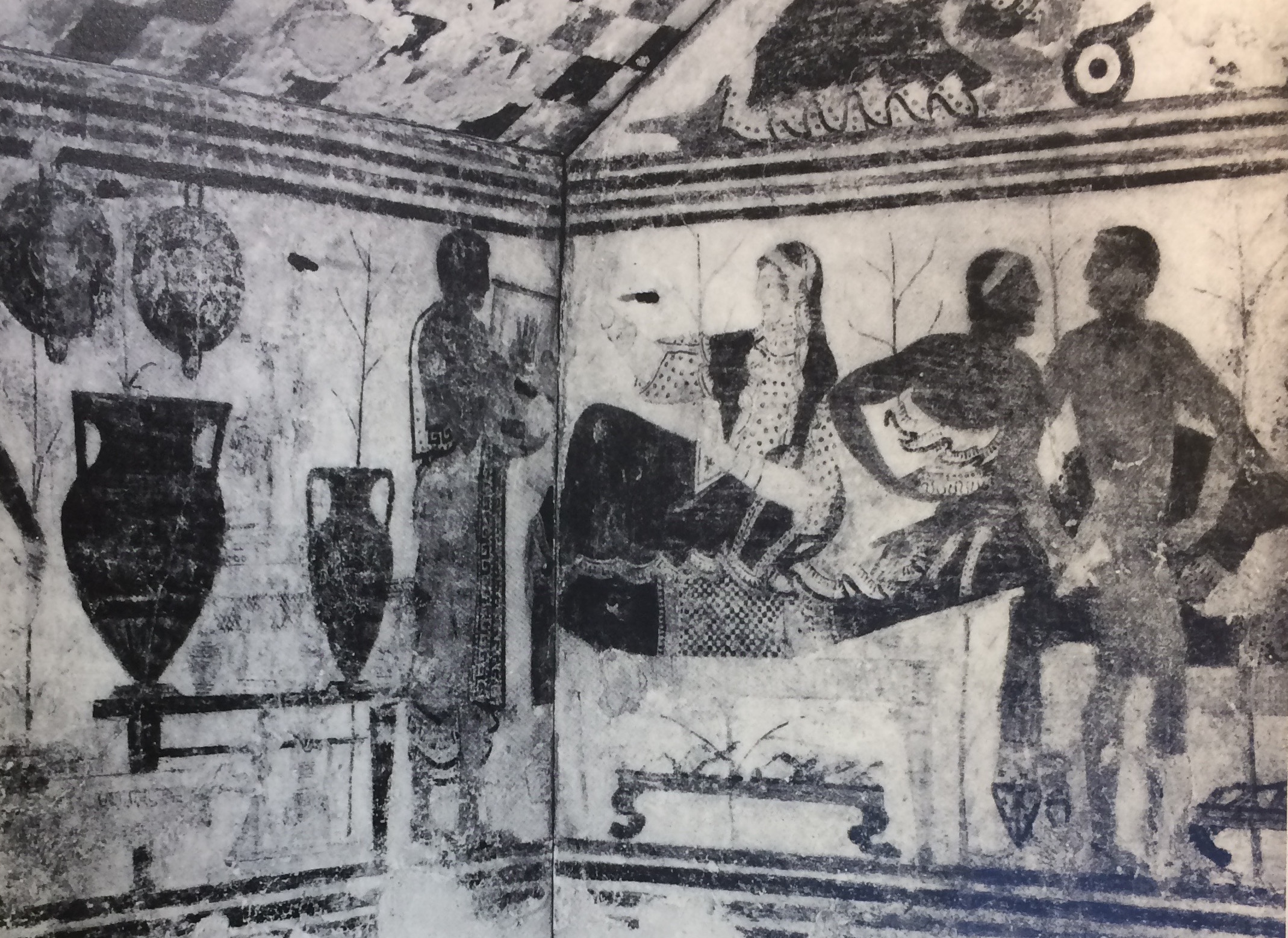 TOMBA DELLA SCROFA NERA - Secondi Archi (tomba a camera ipogea, area ad uso funerario) - Tarquinia (VT)  (metà V a.C)