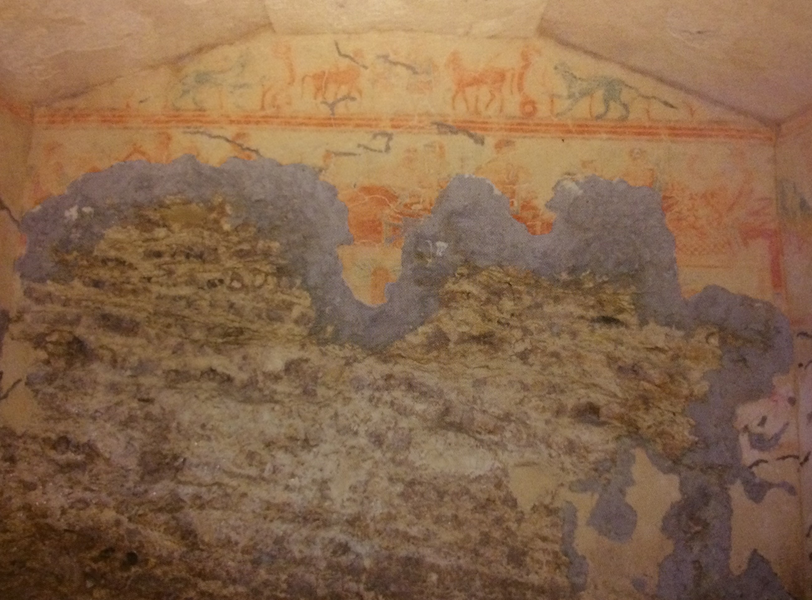 TOMBA QUERCIOLA I (tomba a camera ipogea, area ad uso funerario) - Tarquinia (VT)  (fine V a.C)