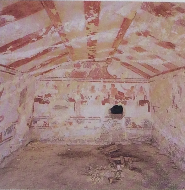 TOMBA MAGGI (tomba a camera ipogea, area ad uso funerario) - Tarquinia (VT)  (metà V a.C)