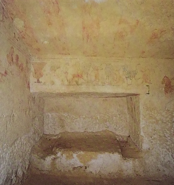 TOMBA DEI PIGMEI - Secondi Archi (tomba a camera ipogea, area ad uso funerario) - Tarquinia (VT)  (fine/ inizio V-IV a.C)