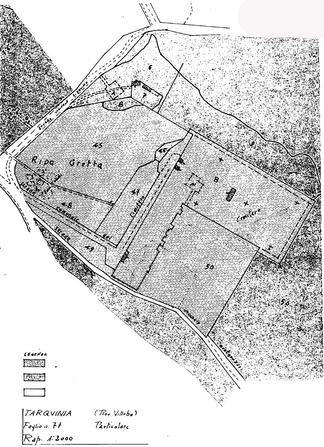 Necropoli dei Monterozzi, settori PRIMI ARCHI-ARCATELLE-CIMITERO (necropoli, area ad uso funerario) - Tarquinia (VT)  (VIII - II sec. a.C)