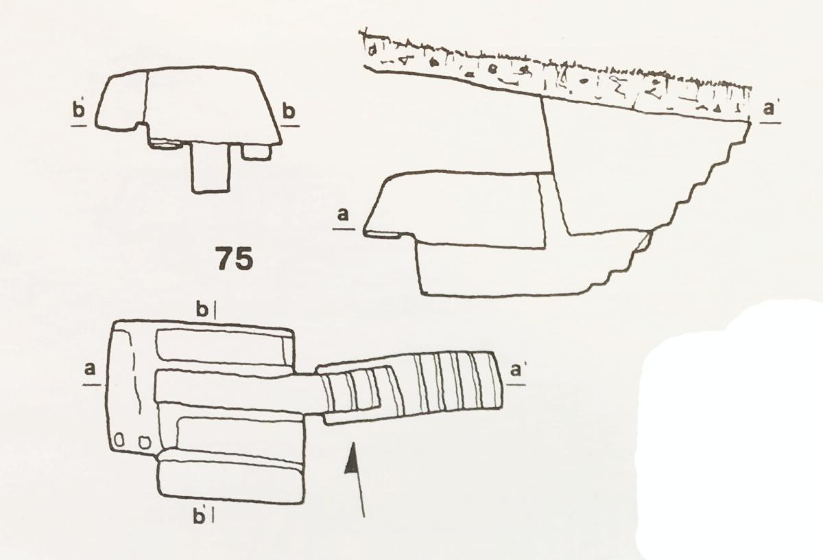 TOMBA n. 75 - Fondo Scataglini (tomba a camera ipogea, area ad uso funerario) - Tarquinia (VT)  (II a.C)