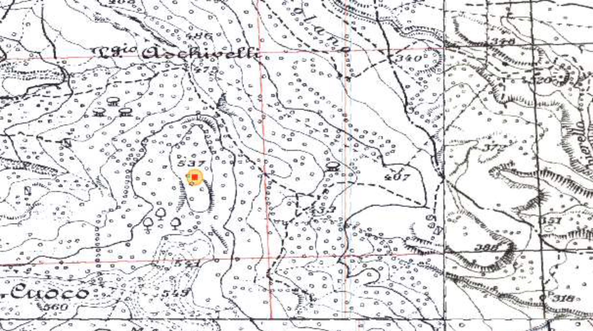 CASTELLINA DI SAN NICOLA (insediamento, insediamento naturalmente difeso) - Vejano (VT)  (Bronzo medio)