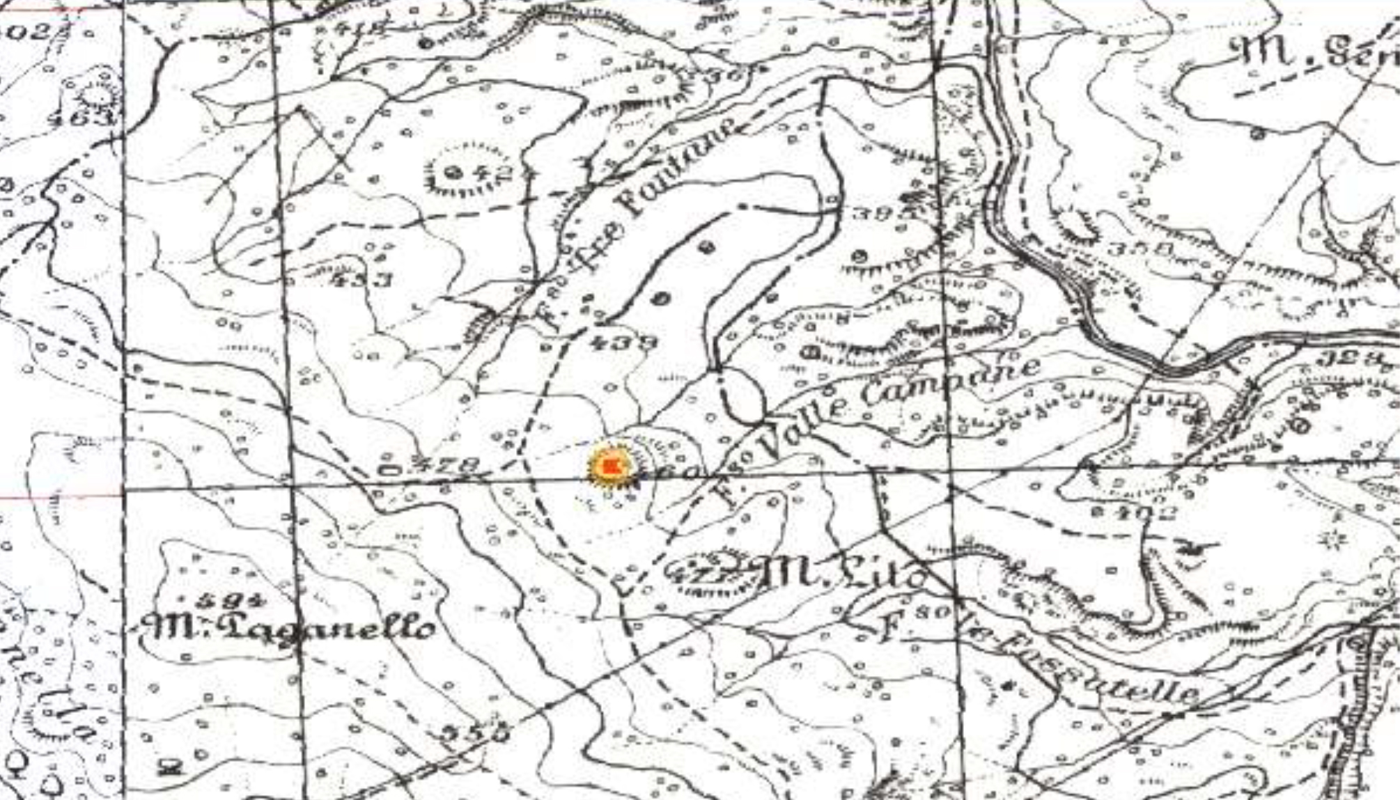 CASTELLINA DI VALLE CAMPANE (insediamento, insediamento naturalmente difeso) - Vejano (VT)  (Bronzo medio)