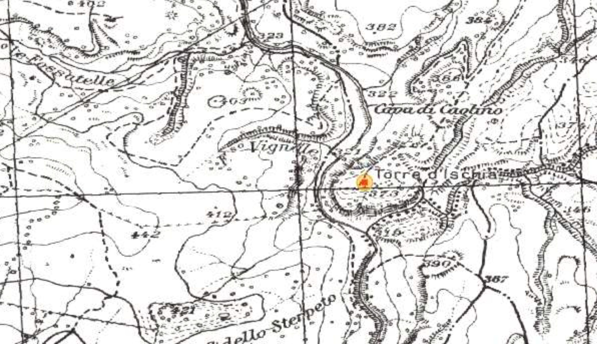 TORRE D'ISCHIA (insediamento, insediamento naturalmente difeso) - Vejano (VT)  (Bronzo finale)