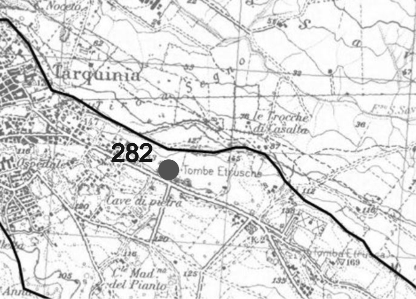 Calvario (insediamento, insediamento naturalmente difeso) - Tarquinia (VT)  (Età del ferro)