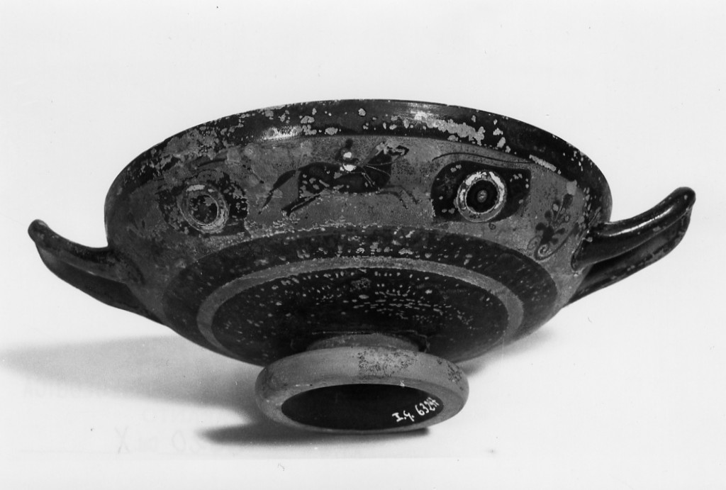 kylix, ceramica attica a figure nere - fabbrica attica (seconda metà sec. VI a.C)