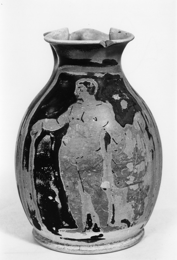 oinochoe a bocca trilobata - cerchia del Pittore di Truro (seconda metà sec. IV a.C)