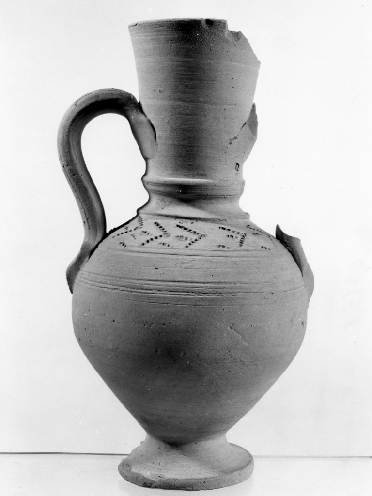 anforetta con filtro - fabbrica locale (sec. XV d.C)