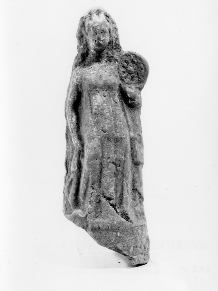 Polyboia (terracotta figurata, culto di Apollo-Hyakinthos) - fabbrica tarantina (secc. IV a.C.-III a.C)