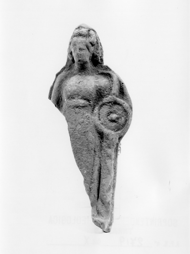 Polyboia (terracotta figurata, culto di Apollo-Hyakinthos) - fabbrica tarantina (secc. IV a.C.-III a.C)
