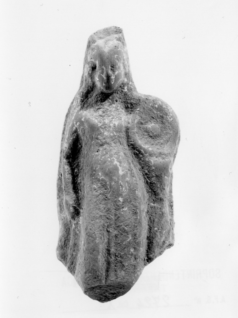 Polyboia (terracotta figurata, culto di Apollo-Hyakinthos) - fabbrica tarantina (secc. IV a.C.-III a.C)