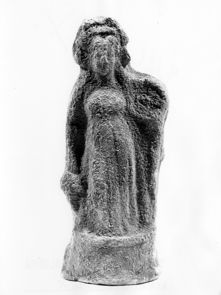 Polyboia (terracotta figurata, culto di Apollo-Hyakinthos) - fabbrica tarantina (secc. IV a.C.-III a.C)