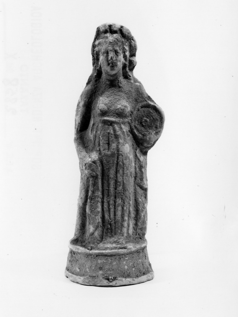 Polyboia (terracotta figurata, culto di Apollo-Hyakinthos) - fabbrica tarantina (secc. IV a.C.-III a.C)