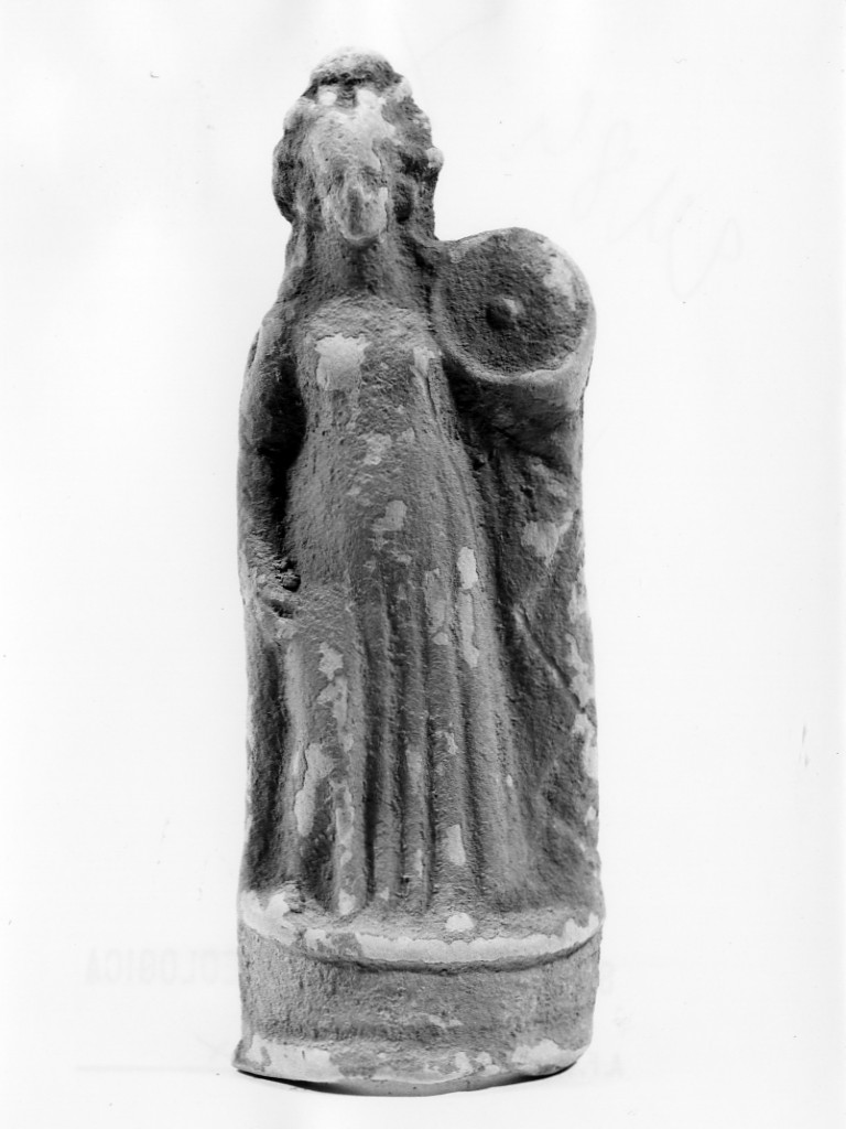 Polyboia (terracotta figurata, culto di Apollo-Hyakinthos) - fabbrica tarantina (secc. IV a.C.-III a.C)