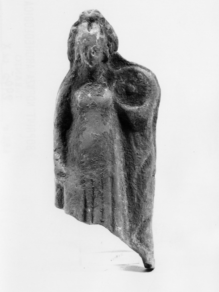 Polyboia (terracotta figurata, culto di Apollo-Hyakinthos) - fabbrica tarantina (secc. IV a.C.-III a.C)