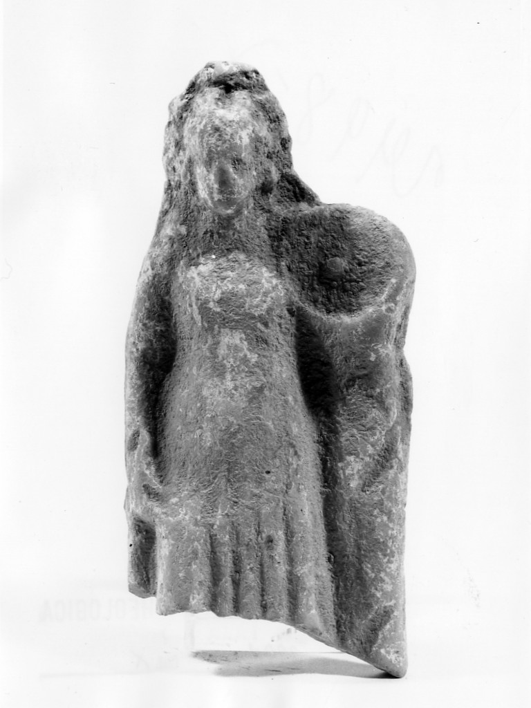 Polyboia (terracotta figurata, culto di Apollo-Hyakinthos) - fabbrica tarantina (secc. IV a.C.-III a.C)