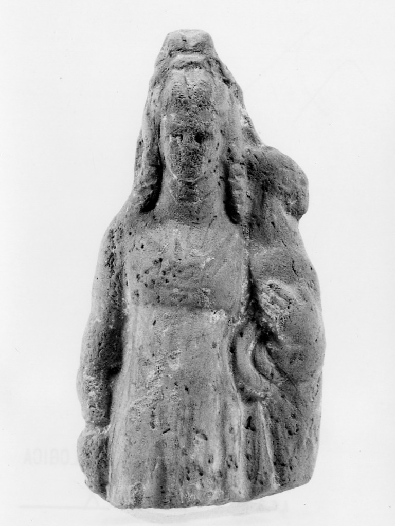 Polyboia (terracotta figurata, culto di Apollo-Hyakinthos) - fabbrica tarantina (secc. IV a.C.-III a.C)