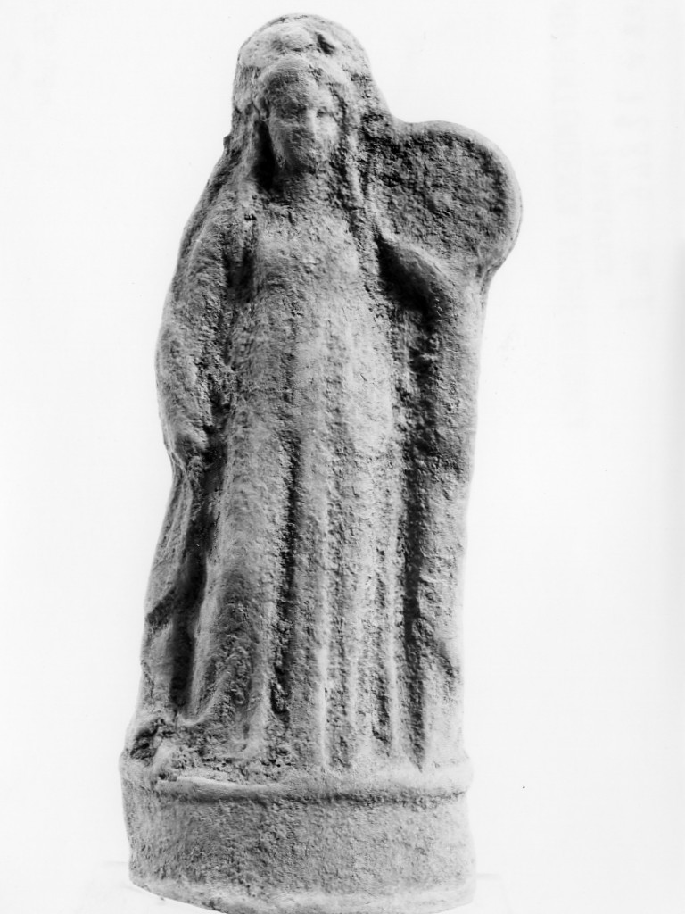 Polyboia (terracotta figurata, culto di Apollo-Hyakinthos) - fabbrica tarantina (secc. IV a.C.-III a.C)