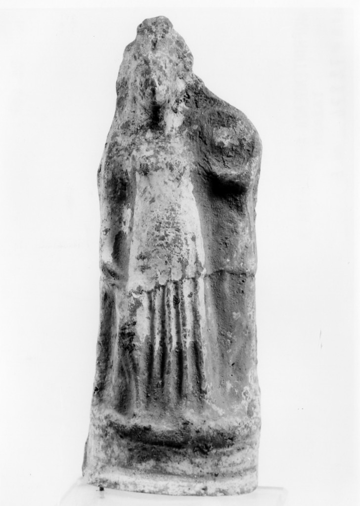 offerente (terracotta figurata) - fabbrica tarantina (secc. IV a.C.-III a.C)