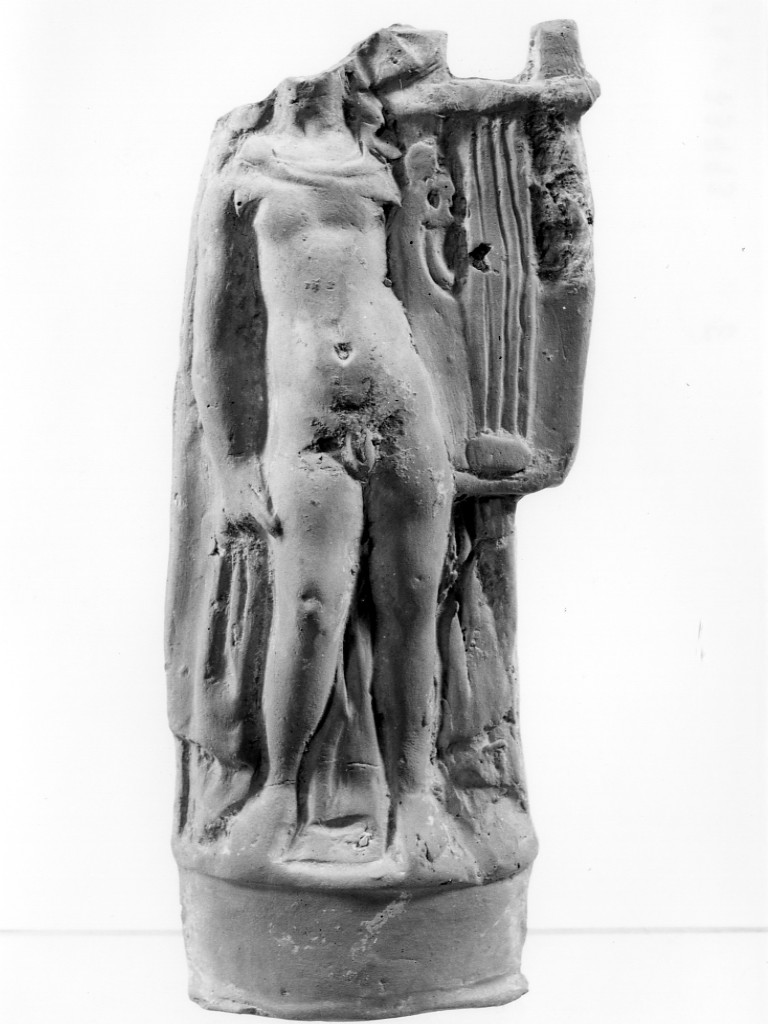 Apollo-Hyakinthos (terracotta figurata) - fabbrica tarantina (secc. IV a.C.-III a.C)