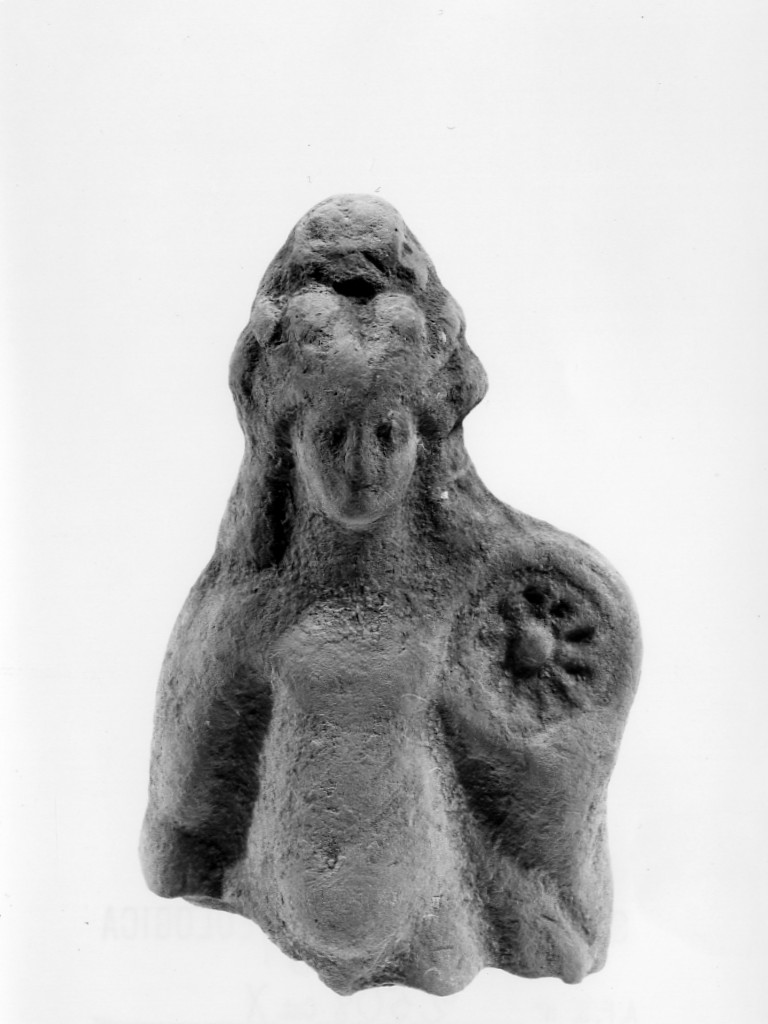 figura maschile stante (terracotta figurata) - fabbrica locale (sec. IV a.C)