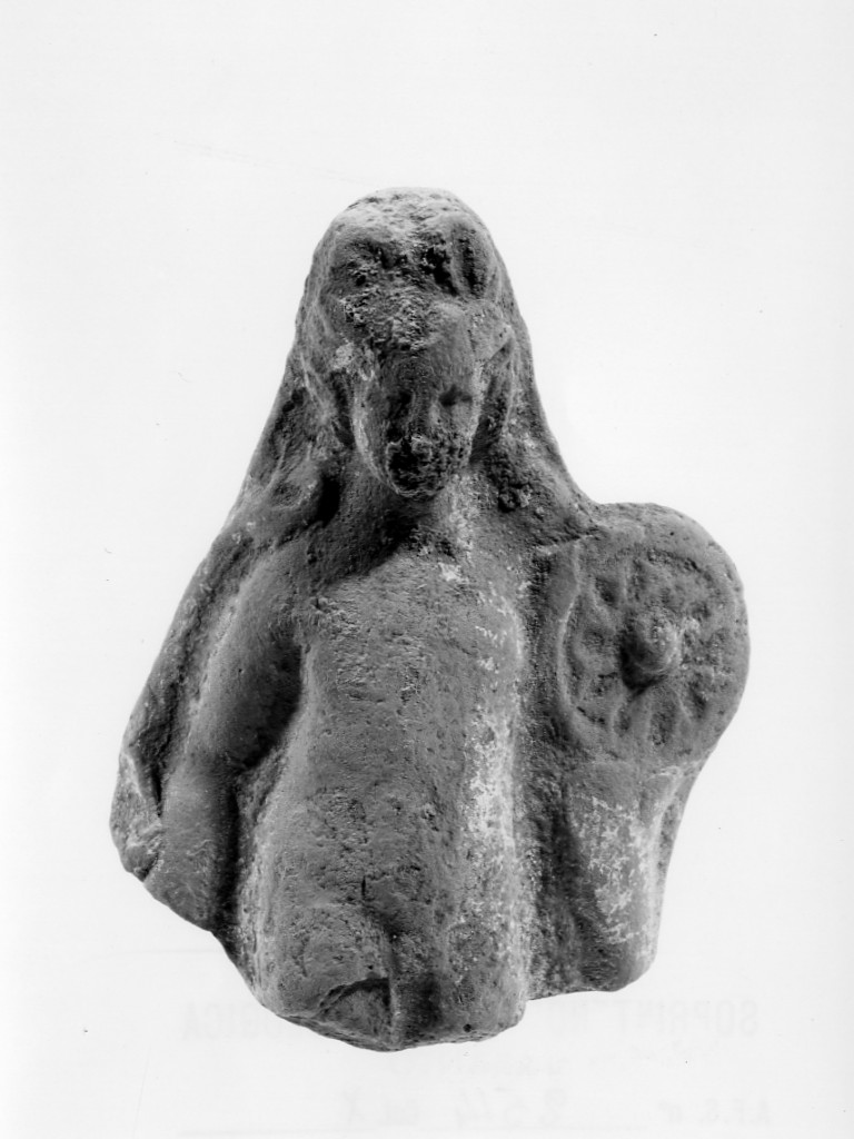 figura maschile stante (terracotta figurata) - fabbrica locale (sec. IV a.C)