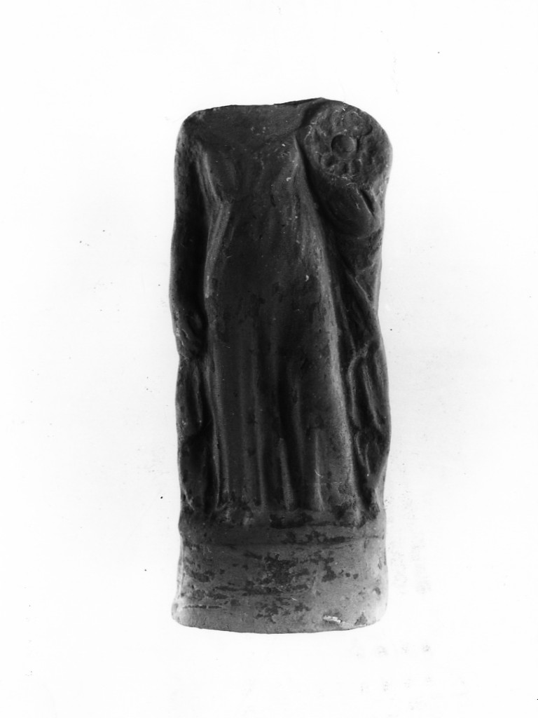 Polyboia (terracotta figurata, culto di Apollo-Hyakinthos) - fabbrica tarantina (secc. IV a.C.-III a.C)