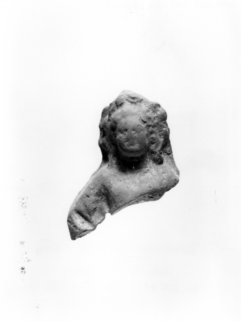 Apollo-Hyakinthos (terracotta figurata/ frammento) - fabbrica tarantina (secc. IV a.C.-III a.C)