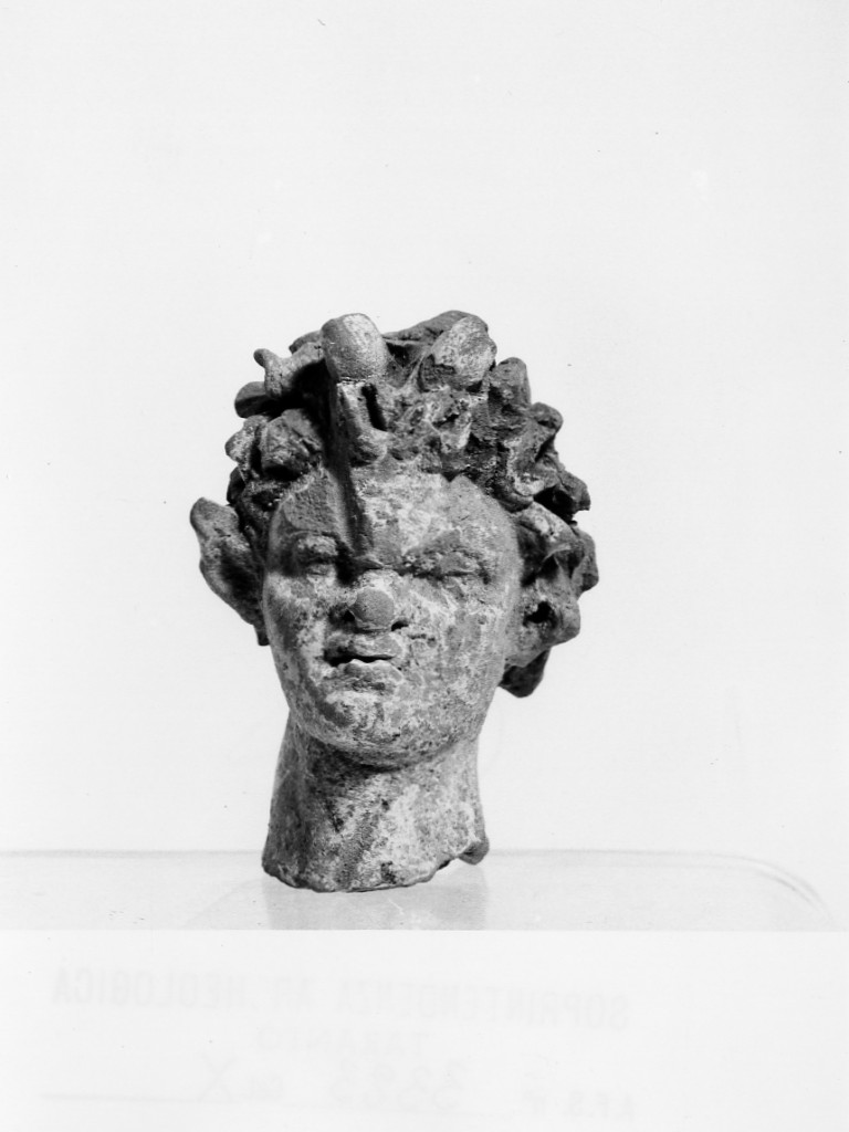 satiro (testa) - fabbrica tarantina (età ellenistica)