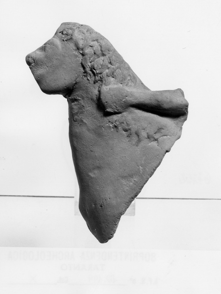 Dioskouros e cavallo (terracotta figurata) - fabbrica tarantina (secc. IV a.C.-III a.C)