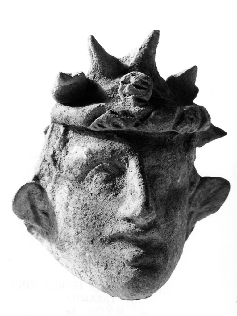 maschera maschile - fabbrica italiota (età ellenistica)